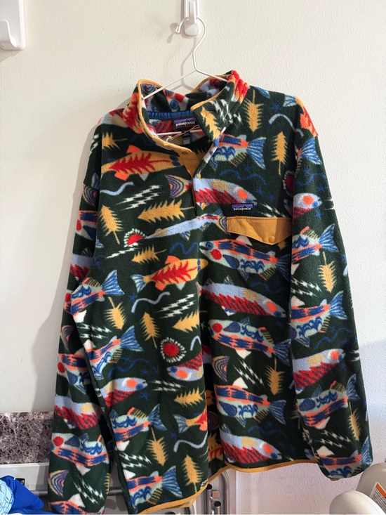 Patagonia Other - Patagonia Mens Green Multi-Color Fleece Pullover Jacket